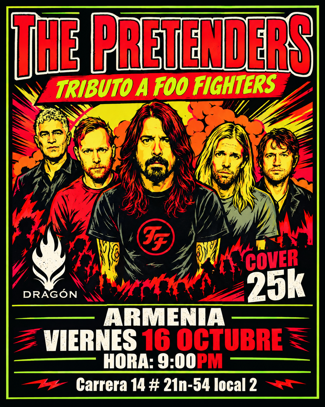 Entrada The Pretenders: Tributo a Foo Fighters en Armenia